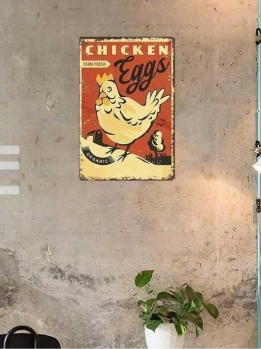 Rustic Chicken Eggs Farmhouse Metal Wall Decor NEW 🏷️ - Picture 4 of 5